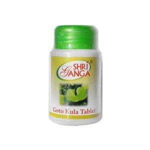 Готу Кола - для укрепления сосудов и памяти (Goto Kula) Sri Ganga - 100 таб. по 500 мг. (Индия)