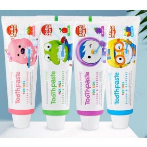 Детская зубная паста с ароматом клубники (Toothpaste For Kids Clean&Refresh Strawbery) Pororo - 80 мл. (Ю.Корея)