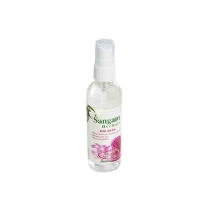 Розовая вода (Rose Water) Sangam Herbals: гидролат розы - 100 мл.