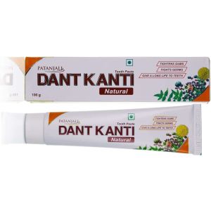 Аюрведическая зубная паста Дент Канти Натурал (Dant Kanti Natural) Patanjali - 100 г. (Индия)