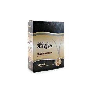 Травяная краска для волос Черная (Aasha herbals) - упаковка: 6х10 г.