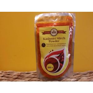 Кашмирский ароматный красный молотый перец (Kashmiri Mirch Powder) Oriental Bazaar - 100гр. (Индия)