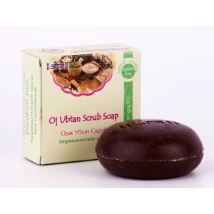 Аюрведическое мыло Одж Убтан Скраб (Oj Ubtan Scrub Soap) Ayu Swasthya Produkts -100 г. (Индия)