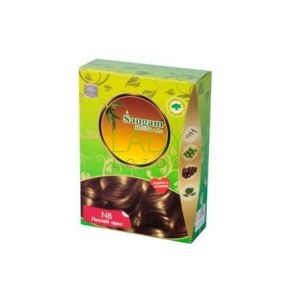 Натуральная краска для волос Лесной орех N8 ( Золотисто-коричневый) Sangam Herbals - 2x50 г. (Индия)