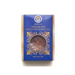 Розовая Гималайская соль среднего помола (Pink Himalayan Salt) Wonder Life - 500гр. (Пакистан)