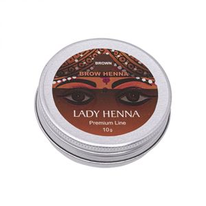 краска для бровей коричневая Premiym Line -10 г.Ledy Hena.