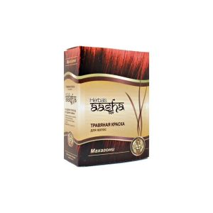 Травяная краска для волос Махагони (Aasha herbals) - упаковка: 6х10 г.