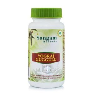 Йогарадж Гуггул (Yograj Guggulu) Sangam Herbals - 60 таб. по 750 мг. (Индия)