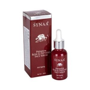 Сыворотка для лица пептидная с ретинолом, обогащенная маслом Дамасской розы (Premium & peptides Face serum) Synaa - 30 мл. (Индия)