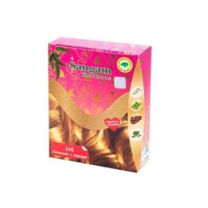 Краска для волос Капучино с корицей Н4 (Светло-коричневый) Sangam Herbals - 6x10 г.