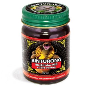 Черный бальзам с ядом Кобры (Black Balm with Cobra venom) Binturong - 50гр. (Индонезия)