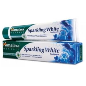 Зубная паста Отбеливающая Сверкающая белизна (Sparkling White), Himalaya, 80 г.