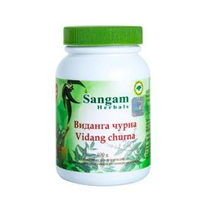 Виданга чурна, анти-паразитарное (Vidanga Churnam) Sangam Herbals - 100 гр. (Индия)