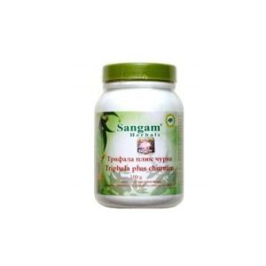 Трифала Плюс чурна (Triphala plus churnam) Sangam Herbals - 100 г. (Индия)