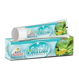 Травяная зубная паста с Мятой (Herbal Tootpaste Mint Flavour) Baps Amrut - 25 г.