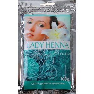 Сухой шампунь для мытья волос,100 г. Lady Henna
