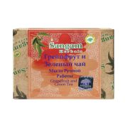 Мыло Грейпфрут и Зеленый чай (Grapefruit and Green Tea) Sangam herbals: мыло ручной работы аювердическое - 100 г.