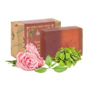 Травяной скраб Sangam Herbals: мыло натуральное ручной работы аювердическое - 100 г.